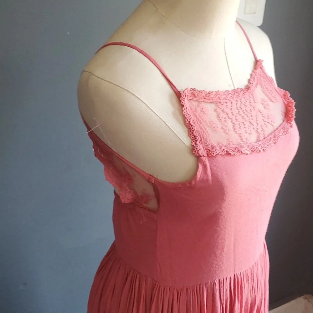 Mia Joy  catrin women pink Barbiecore dress size 12 - Picture 5 of 17